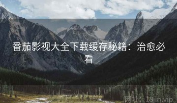 番茄影视大全下载缓存秘籍：治愈必看