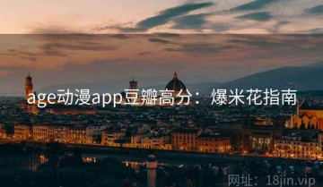 age动漫app豆瓣高分：爆米花指南